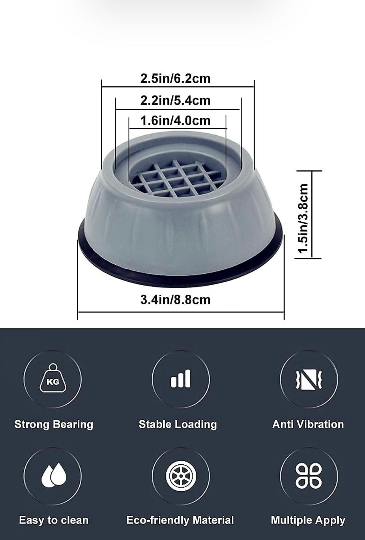 𝐀𝐧𝐭𝐢 𝐯𝐢𝐛𝐫𝐚𝐭𝐢𝐨𝐧 𝐰𝐚𝐬𝐡𝐢𝐧𝐠 𝐦𝐚𝐜𝐡𝐢𝐧𝐞𝐬 𝐩𝐚𝐝 𝐬𝐞𝐭 𝐨𝐟 𝟒